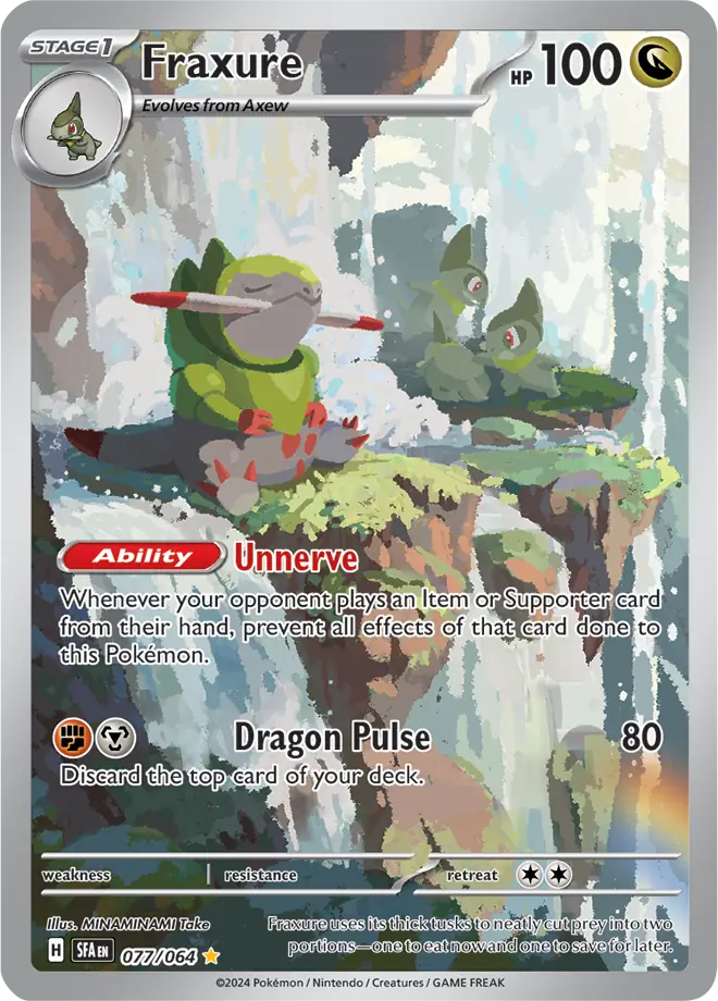 PSA 9 2024 Pokemon Fraxure