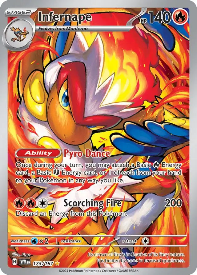 PSA 9 2024 Pokemon Infernape