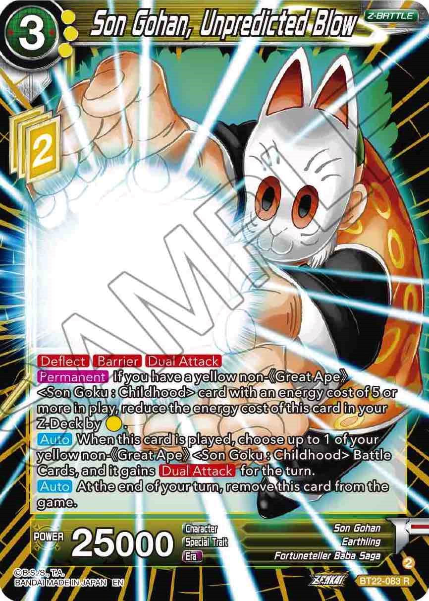 Son Gohan, Unpredicted Blow (BT22-083) [Critical Blow] – Northwoods TCG