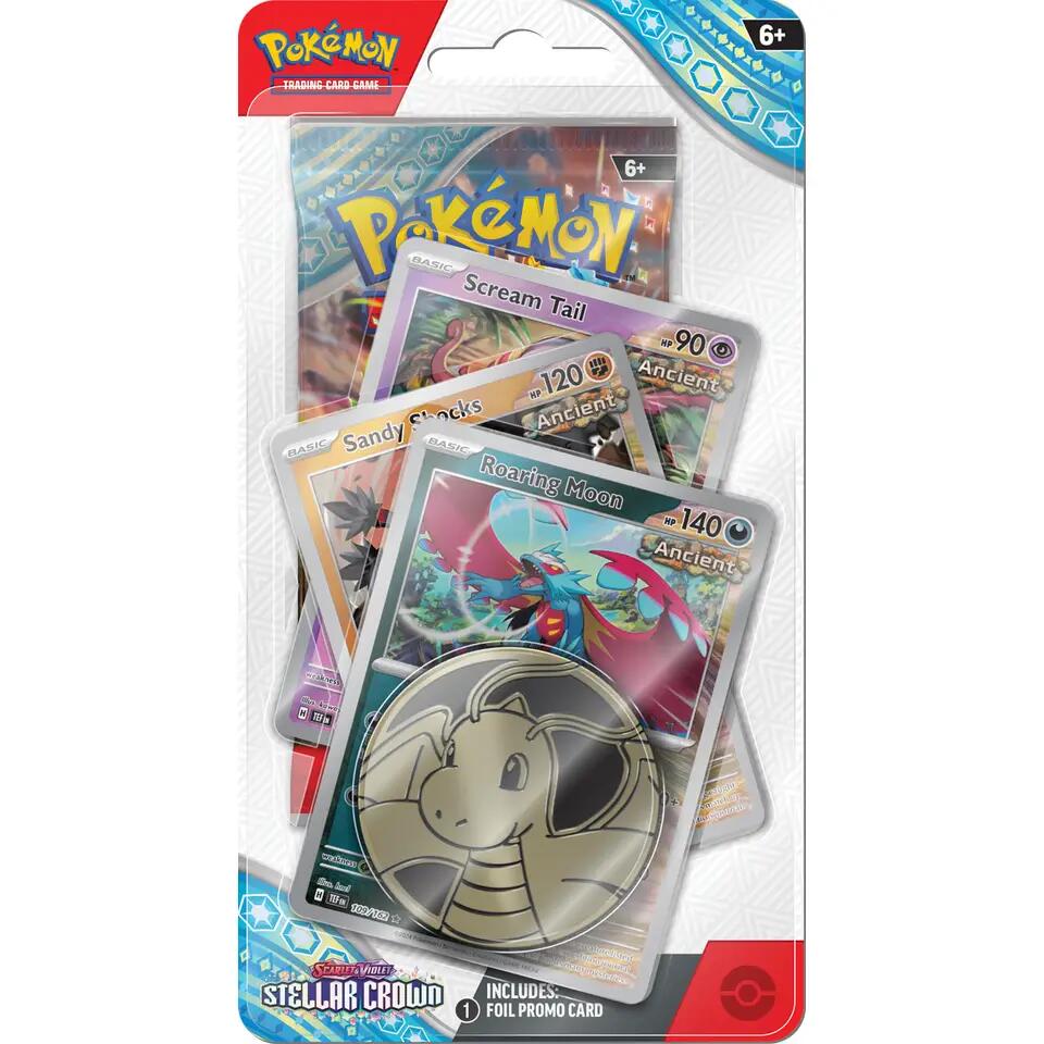Scarlet & Violet: Stellar Crown - Premium Checklane Blister [Roaring Moon]