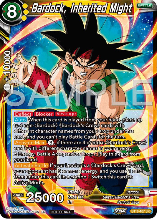 Bardock, Inherited Might (Championship 2024 Finals Pack) (BT18-107) [Tournament Promotion Cards]