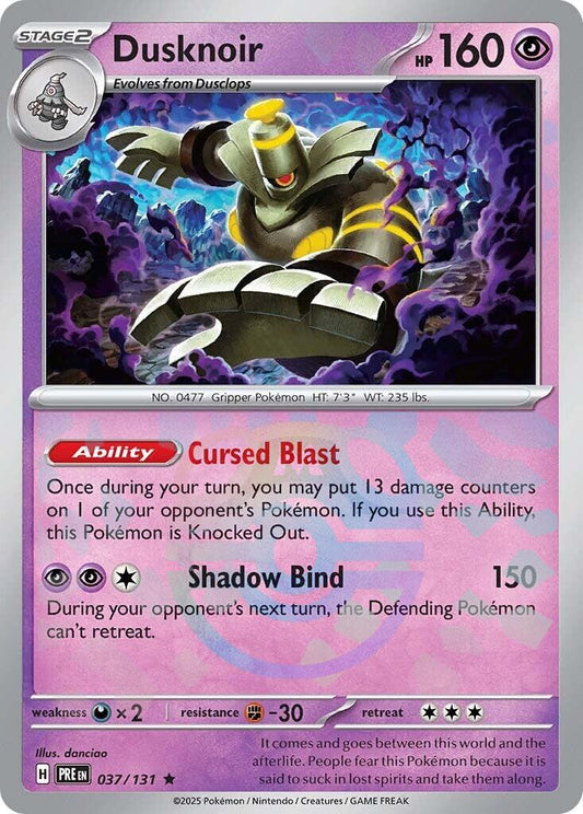 Dusknoir (037/131) (Master Ball Pattern) [Scarlet & Violet: Prismatic Evolutions]
