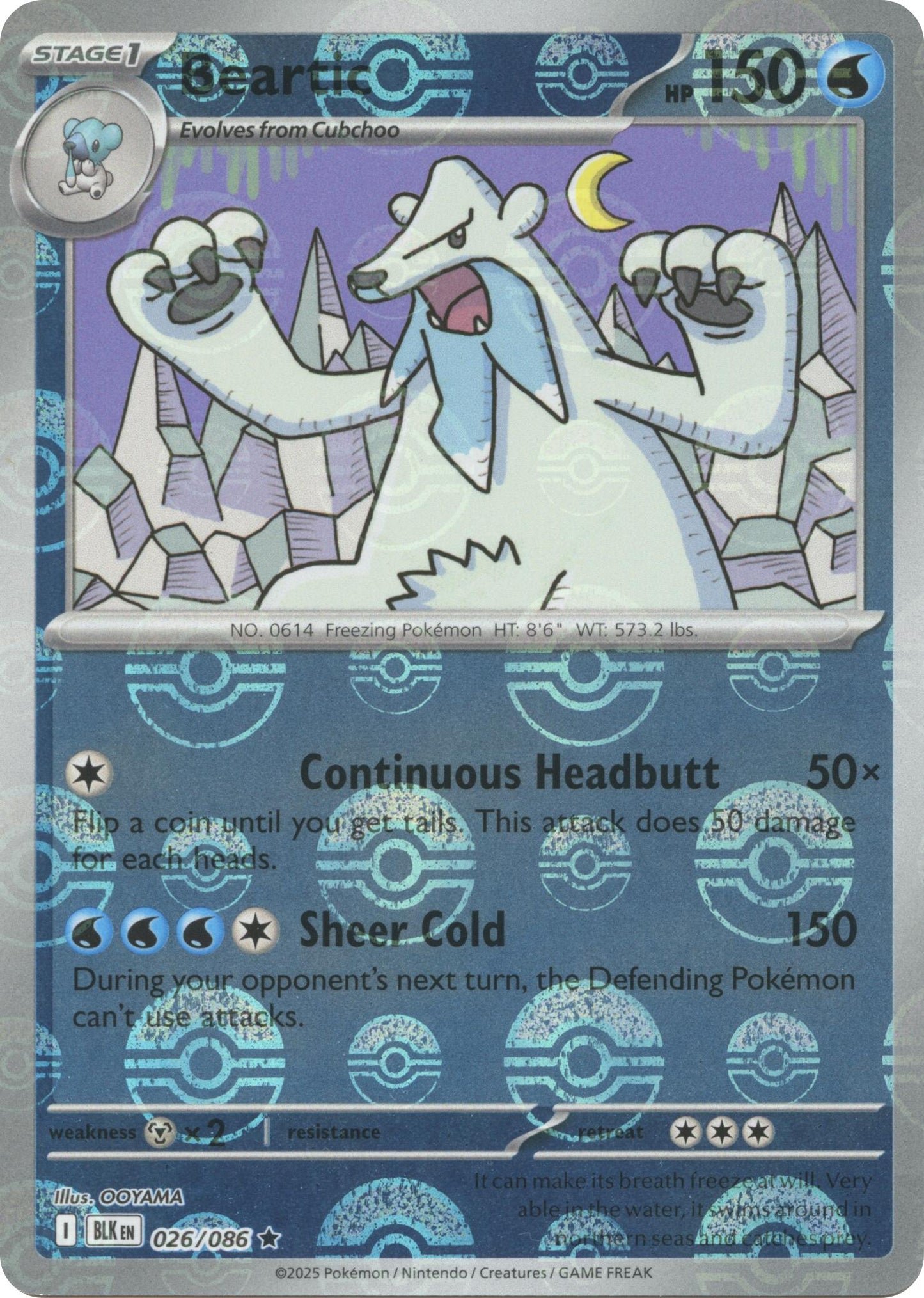 Beartic (026/086) (Poke Ball Pattern) [Scarlet & Violet: Black Bolt]