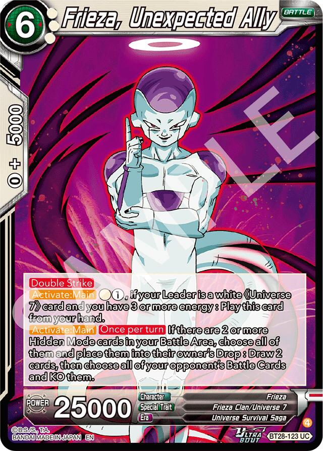 Frieza, Unexpected Ally (BT28-123) [Prismatic Clash]
