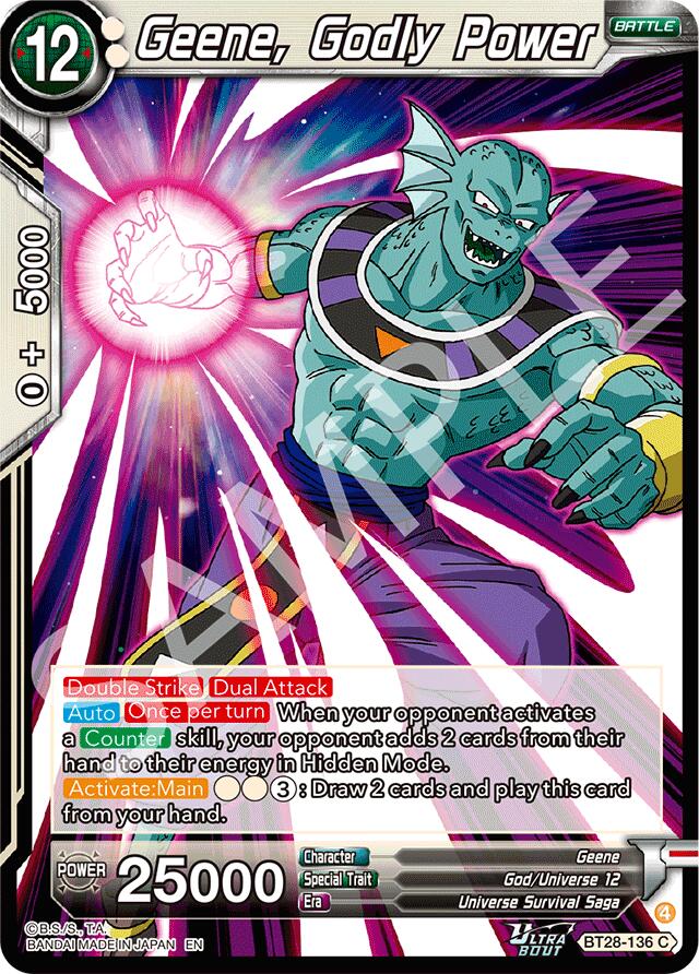 Geene, Godly Power (BT28-136) [Prismatic Clash]