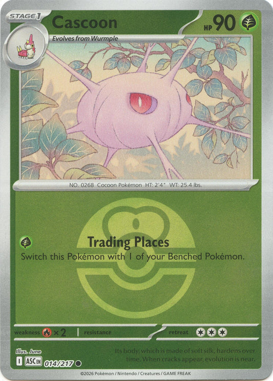 Cascoon (014/217) (Love Ball) [Mega Evolution: Ascended Heroes]