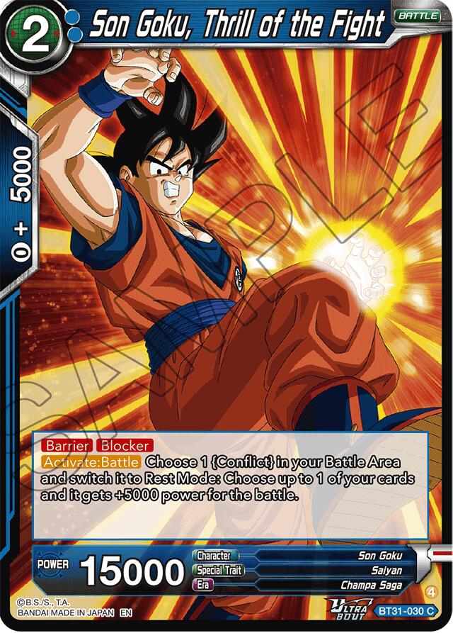 Son Goku, Thrill of the Fight (BT31-030) [Impact Beyond Dimensions]