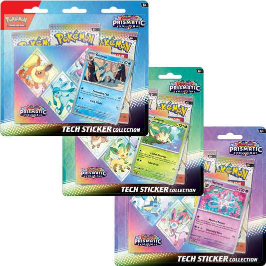 Prismatic Evolutions Tech Sticker Collection (DISPLAY 12) [PREORDER 11/14/2024]